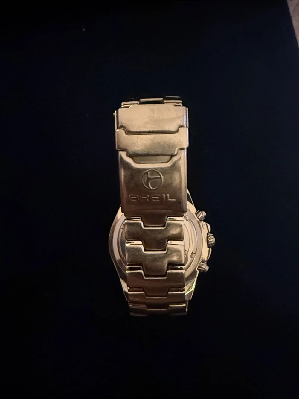 Breil Silver Steel Chronograph Watch Men's 100m Water Resistance